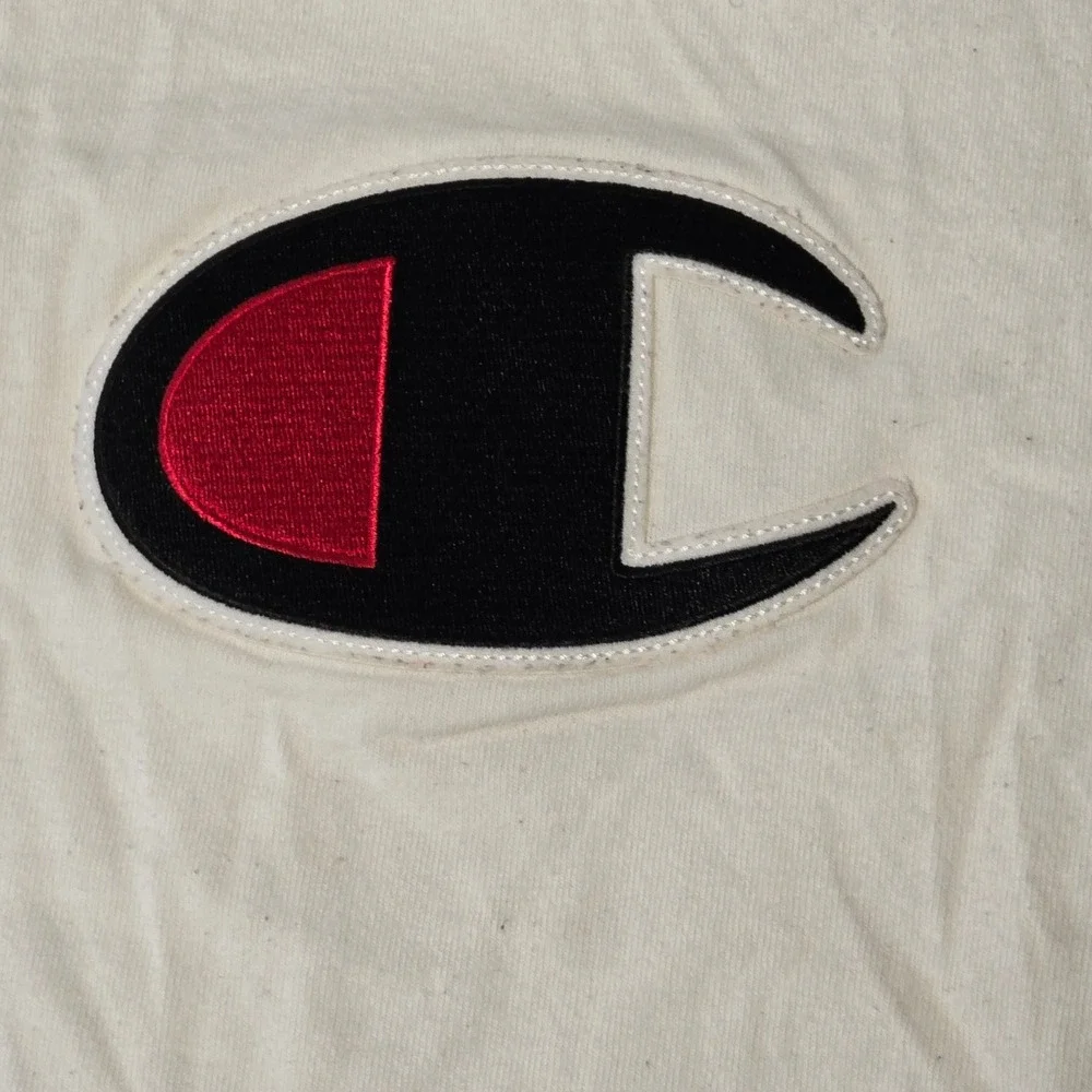 Champion Big C Logo T-Shirt‎ Men's XL White Heritage Jersey Cotton Graphic Tee - Picture 6 of 16